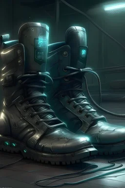 cyberpunk, iron shoes