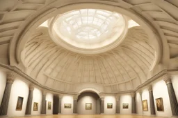 3D natural lighting museum ceiling