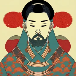  brand logo, Ukiyo-e japanese art