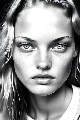 Caroline trentini, freckles