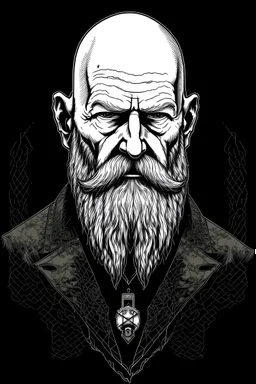 Freud psychology long beard motorhead bald coff