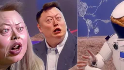 elon musk with spacex attempt to translate dark crazy lady's nonsense about popeyes chicken