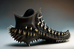 footwear with implanted hundreds of unique back and front teeth into the base.