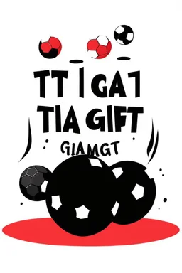 A illustration The IMAGE FEATURE B FOOT BALL WITH A BOT BEHIND IT AND WORDS\"THIS IS MY GAME\"IN WHIT LETTERS.THE BACK , no background, vector,format png, 4k