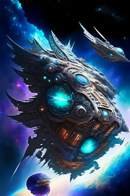 aztec hyperdimension giant galactic monster spaceship