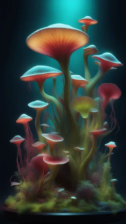 "3D HR Complex Unique and Beautiful Bioluminescent Carnivorous Plants, 2 a breathtaking frontier fantasy artwork by Android Jones, Jean Baptiste monge, Alberto Seveso, Erin Hanson, Jeremy Mann. Minimalist highly detailed and complex professional_photography, masterpieces, 8k resolution concept art, Artstation, tricolor, Unreal Engine 5, cgsociety" Highly detailed ArtStation Concept Art Clear Focus Smooth cinematic 4K epic Details Serious Stoic ARTgerm AN's mature art. Busch painting style