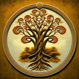 tree symbol, roman art