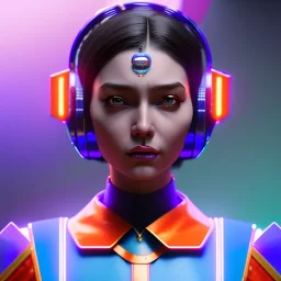 waitress cyber woman, indian, rounded face, blue short hair, striped shirt, vibrant color, highly detailed, art stations, concept art, smooth, unreal engine 5, god rays, ray tracing, RTX, lumen lighting, ultra detail, volumetric lighting, 3d, finely drawn, high definition, high resolution.