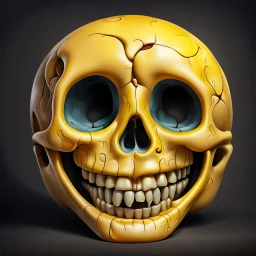 ANATOMICALLY CORRECT SKULL OF A SMILEY FACE