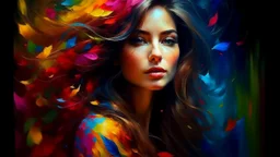 Beautiful art painting colors