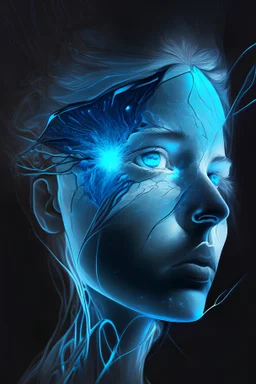 good woman:: anatomical drawing::1 black hole::1 crepuscular rays::1 DSLR::1 blue::1 neon blue color::1 quartz::1 --v 4