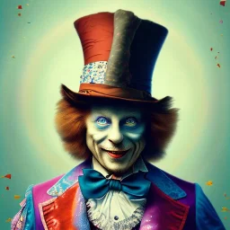 "Mad Hatter" book young man character of "Alice in the wonderland", detailed eyes, elegant,sarcastic smile, by Disney,Chie Yoshii,