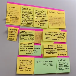 Post It Notes With Dead Languages.