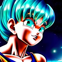 Ultra detailed fullbody Portrait in oil on canvas of beautiful bulma (Dragon Ball),extremely detailed digital painting, extremely detailed face,crystal clear Big eyes, mystical colors ,perfectly centered image, perfect composition, rim light, beautiful lighting,masterpiece,8k, stunning scene, raytracing, anatomically correct, in the style of Bryanzap and uncannyknack and Ohrai Noriyoshi and Simon Bisley and tomzj1