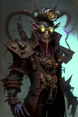 demon monster humanoid artificer steampunk engineer