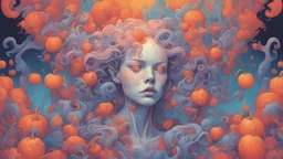 psychedelic halloween by james jean
