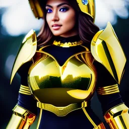 ultra detailed fullbody Portrait in oil on canvas of a beautiful busty woman with Saint Seya Gold Cancer armor with helmet,extremely detailed digital painting, extremely detailed face,crystal clear Big eyes, mystical colors ,perfectly centered image, perfect composition,rim light, beautiful lighting,8k, stunning scene,extremely sharp detail,finely tuned detail, ultra high definition raytracing, in the style of robert e howard and pablo oliveira and Ken Kelley and Ohrai Noriyoshi and Simon Bisle