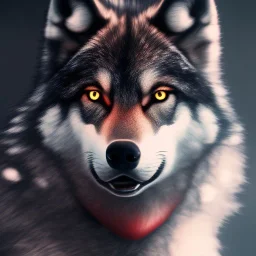 Black Wolf, huge, red eyes, 8K, cinematic lighting, sharp focus, masterpiece, expert