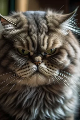 angry full cat
