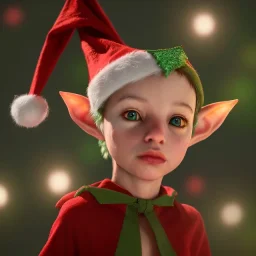 elves. Christmas scene. photorealistic. low-key