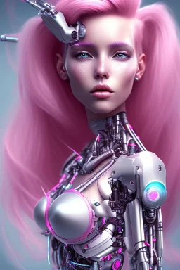 cyborg, pink hair, sexy, perfekt, real, dream