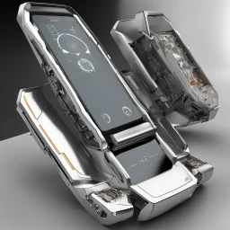 futuristic mechanical smartphone,