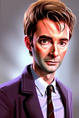 portrait of david tennant as the tenth doctor