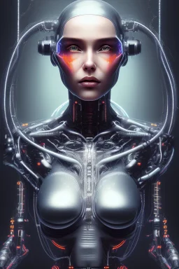 cyberpunk, head, cry women, portrai, face cry, perfect eyes, tron, cyborg, robot, cyborg, seven , perfekt, real, dream, hr giger