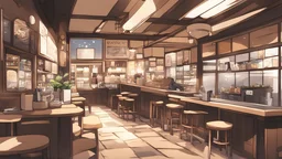 A Coffee shop Anime no people