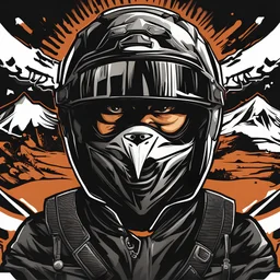 Logo for off road motorcycle rider Raven Junior