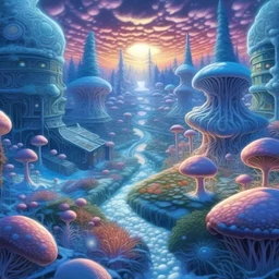winter in the luminary gardens, dmt realm