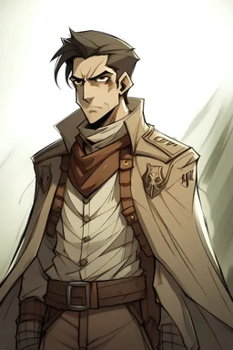 Strahd Von Zarovich drawn as a character from Attack on Titan