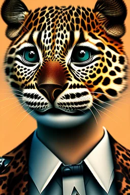 mr bean as a leopard