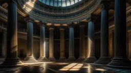 ((detailed)), ((masterpiece)), ((best quality)), (Magnificent), 4K, Astounding, Architecture, Pantheon, Roman Architecture, Dome Structure, Photograph, Picture, Snapshot, Cinematic lighting, Evocative lighting, Cinematic atmosphere, Dramatic lighting, Creative effects, Long exposure