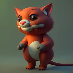 cute game character, cinematic lighting, Blender, octane render, high quality