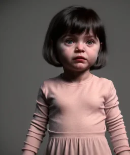 Agnes varda toddler, full body, dramatic lighting, hyper realistic