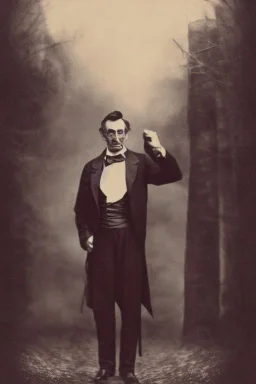 Abraham Lincoln killing a vampire background vintage photography, beautiful, Tumblr aesthetic, retro vintage style, HD photography, hyperrealism