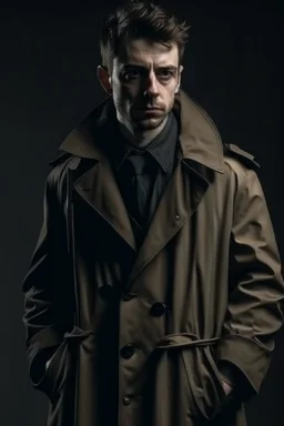 creepy guy in trench coat