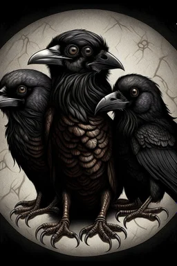 Raven Mit Drei Köpfen