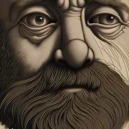 Detail of a face with scattered beard, and wrists on the chicks. portray only from the nose to the chin.