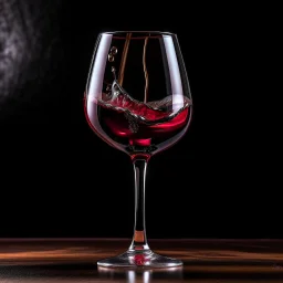 glass overflowing with wine
