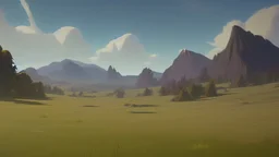 grassland plains mountain background