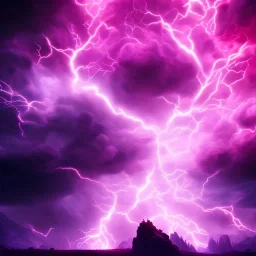 David Bowie Magenta lightning strikes, stunning, breathtaking, movie-like, dramatic, cinematic lighting, fantasy, epic scene, 8k