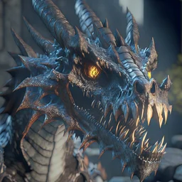 undead dragon, unreal engine 5, 8k resolution, photorealistic, ultra detailed