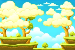 parallax clouds and sky background for 2d horizontal platformer