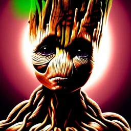 ultra detailed portrait of Groot , extremely detailed digital painting, extremely detailed face,crystal clear eyes, in the style of robert e howard and pablo oliveira and Ken Kelley and Keith Parkinson ,mystical colors,perfectly centered image, perfect composition, rim light, beautiful lighting,8k, stunning scene, raytracing