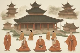 اشخاص وبيوت من البوذيه القديمه