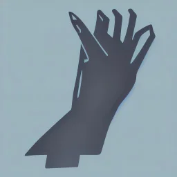 a simple logo of an hand with thumb up, line, flat, vector icon