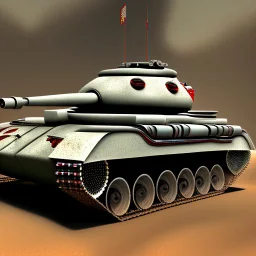 How large can the treads be on a tank?