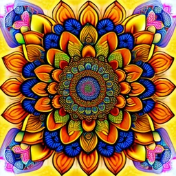 sunflower mandala